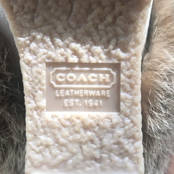 Coach Maryann Tan Rabbit Fur Boots - Picture 11 of 16